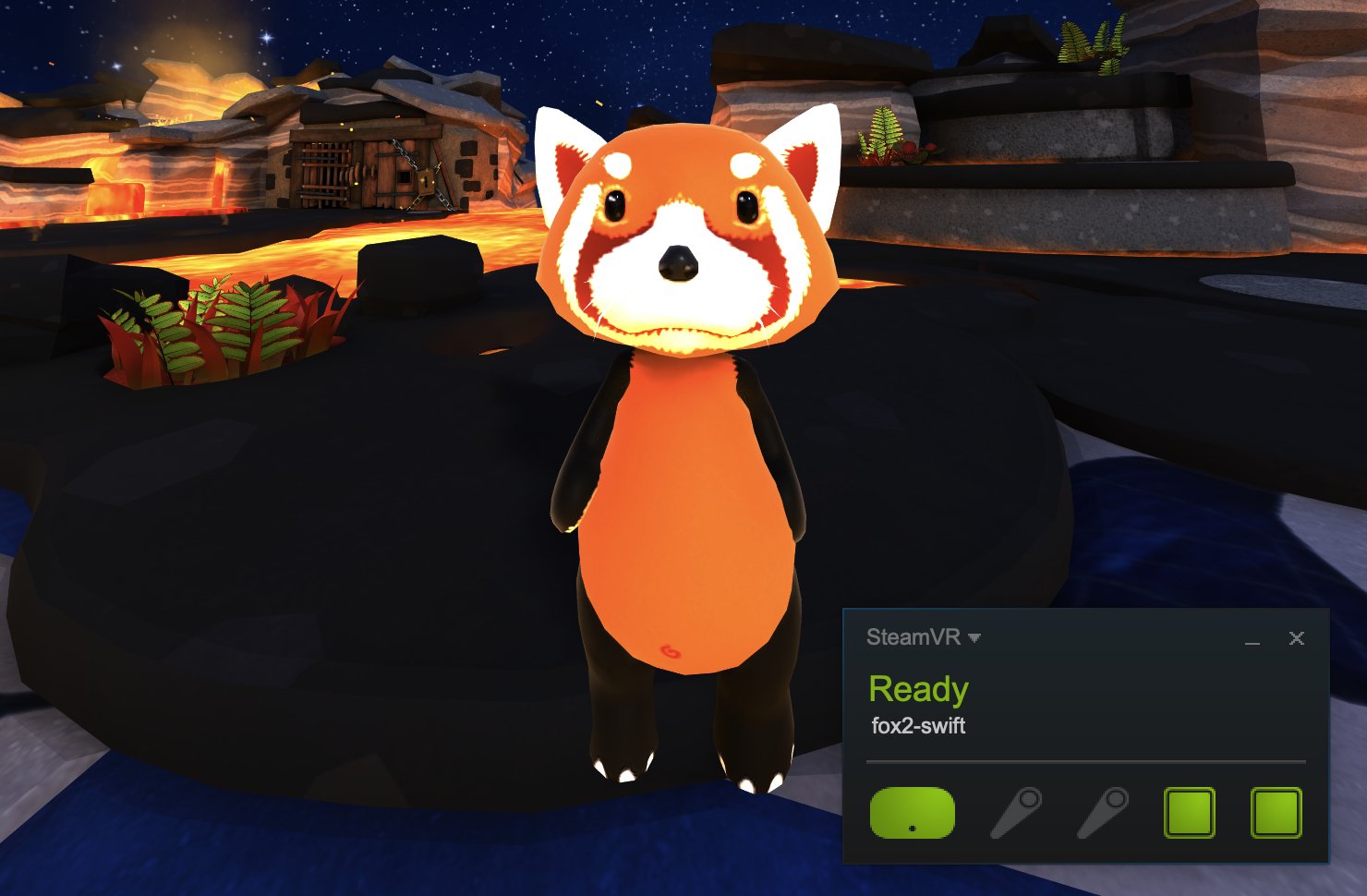 SceneKit fox demo in VR